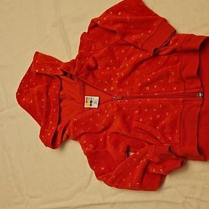 18 month red velvet star hoodie
